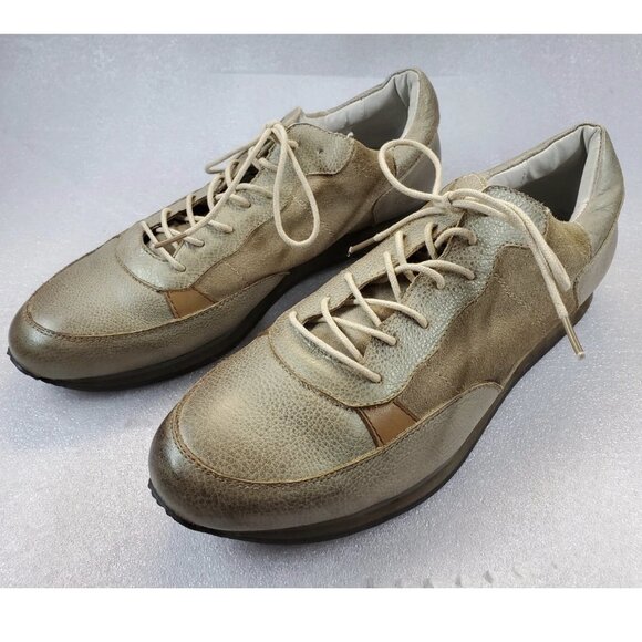 Joe's Jeans Retro Brown Leather Sneakers | NEW | US 9 - Picture 1 of 11